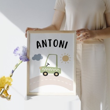 КАРТИНКИ ДЛЯ КОМНАТЫ МАЛЬЧИКА МАШИНЫ ДЕТСКИЕ ИМЯ МАЛЫША А3