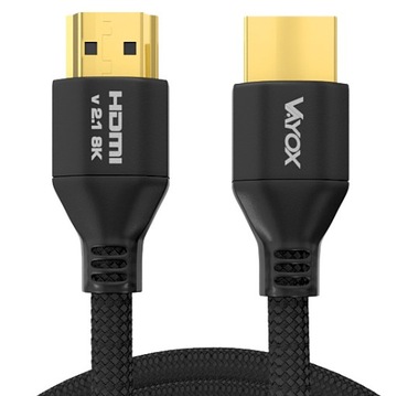 КАБЕЛЬ HDMI 2.1 8K СВЕРХВЫСОКОСКОРОСТНОЙ 48 Гбит/с eARC FHD 240 Гц VAYOX 3 м