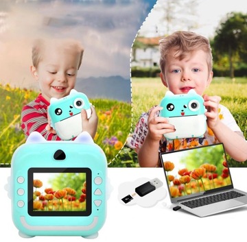 DRUKUS МГНОВЕННАЯ КАМЕРА С ПРИНТЕРОМ ДЛЯ ДЕТЕЙ 4K С ДВОЙНОЙ КАМЕРОЙ