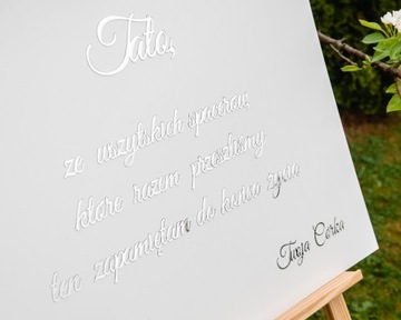 Мемориальная папа ... свадебное украшение прямоугольник белый таб-10