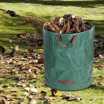 Садовые сумки с ручками Контейнеры для мусора из листьев для кемпинга 80х80см