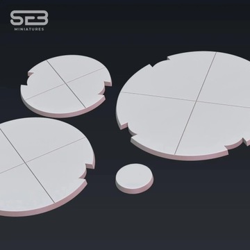 Clean Base Pack model pasuje do gry StarWars Legion 27mm