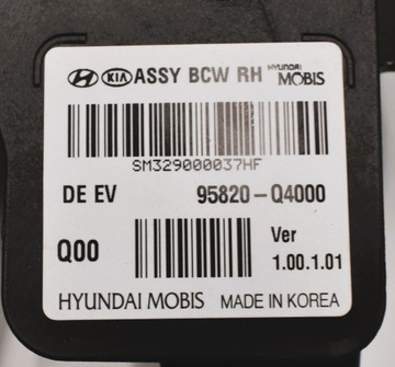 KIA NIRO SENZOR RADAR MRTVÉHO POLO PRAVÝ ZADNÍ ORIG. NOVÝ 95820-Q4000