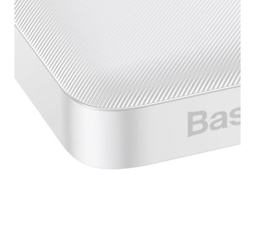 Baseus Bipow 10000 мАч PD QC 15 Вт 2x USB Powerbank USB-C Белый