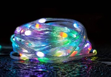 РОЖДЕСТВЕНСКИЕ ОГНИ LED RGB BLUETOOTH УМНОЕ ПРИЛОЖЕНИЕ ДИСТАНЦИОННОЕ ПРИЛОЖЕНИЕ 10M 100 ШТ.