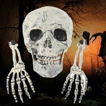 ЧЕРЕП И ОРУЖИЕ ДЛЯ УКРАШЕНИЯ НА ХЭЛЛОУИН ЧЕРЕП СКЕЛЕТ ОРУЖИЕ ДЛЯ САДА