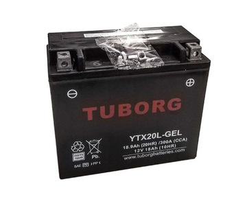Akumulator Tuborg YTX20L-BS 18Ah 300A żelowy