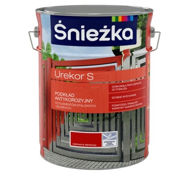FARBA PODKŁADOWA ŚNIEŻKA UREKOR S 5L CZERWONY TL