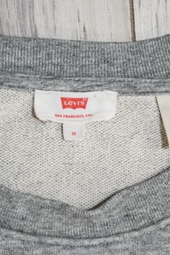 LEVIS krótka SZEROKA BLUZA logo napis BAWEŁNA - M