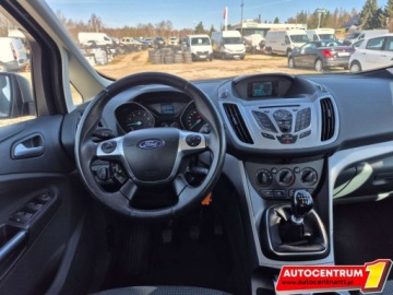 Ford C-MAX II Minivan 1.0 EcoBoost 100KM 2014 Ford C-MAX Czujniki Parkowania Klimatyzacja Grzane Fotele Pelen Serwis, zdjęcie 16