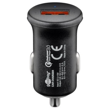 Быстрая зарядка: 1 автомобильное зарядное устройство USB для быстрой зарядки