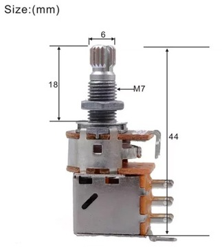 Двухтактный потенциометр A500/18/PP 1528