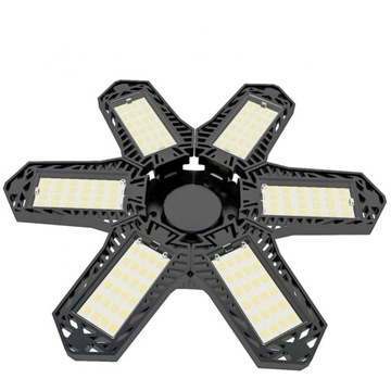 Regulowana 6 paneli lampa LED sklep magazyn warszt