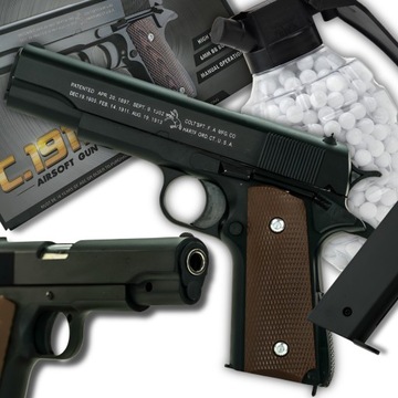 METALOWY REPLIKA PISTOLET KULKI C1911A COLT 17 ASG