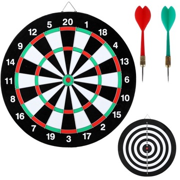 TDN05 2 w 1 DART NILS FUN DWUSTRONNA TABLICA TARCZA STABILNA STALOWE RZUTKI
