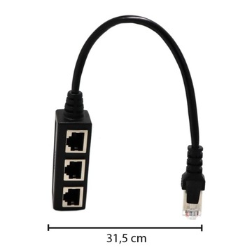 РАЗЪЕМ АДАПТЕРА СЕТЕВОЙ РАЗЪЕМ РАСШИРЕНИЯ 3X LAN RJ45 XL