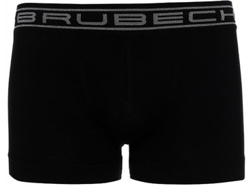 BOKSERKI BAWEŁNIANE BRUBECK BEZSZWOWE SHORTBOX BX1005M Czarny M