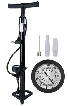 ВЕЛОСИПЕДНЫЙ НАСОС С МАНОМЕТРОМ ДЛЯ МАТРАСНЫХ ШАРОВ