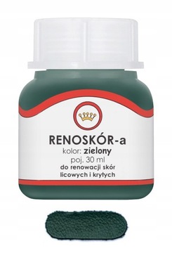 RENOSKÓR FARBA LAKIER DO SKÓRY ZIELONY 30ml