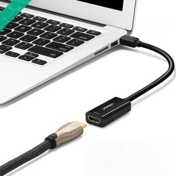 UGREEN ADAPTER PRZEJŚCIÓWKA mini DisplayPort (męski) / HDMI (żeński) 4K