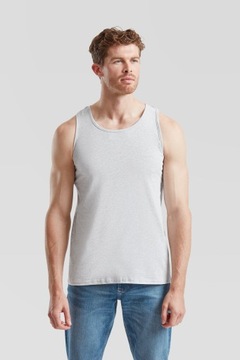 KOSZULKA NA RAMIĄCZKACH MĘSKA TANK TOP FRUIT OF THE LOOM szary melanż 3XL