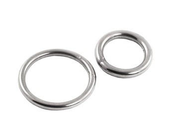 Kółko pierścień oczko nierdzewne z pręta 4 x 40 mm