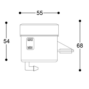 БАЧОК ТОРМОЗНОЙ ЖИДКОСТИ BARRACUDA VR|46 ВАЛЕНТИНО РОССИ