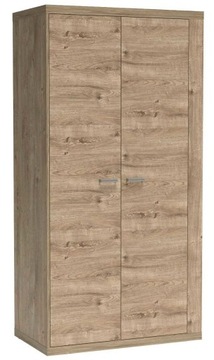 Szafa dwudrzwiowa z drążkiem szer 102 NATURAL N1
