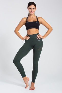 Legginsy sportowe Gatta Fitness GA Deep Forest M