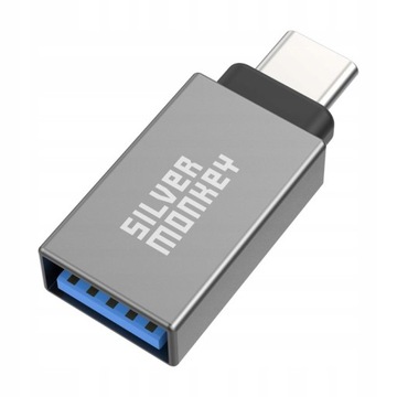 Przejściówka Silver Monkey Adapter USB-C - USB 3.1 (OTG) adapter szary