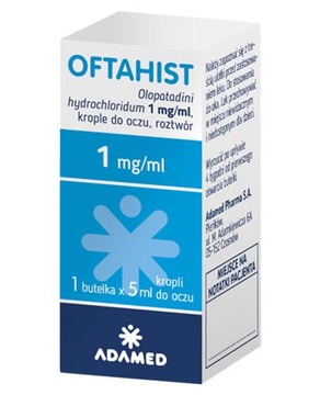 OFTAHIST 1mg/ml krople do oczu, 5 ml Na alergię