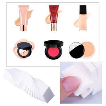 25шт ЛАТЕКСНЫЕ ГУБКИ ДЛЯ МАКИЯЖА И НОГТЕЙ OMBRE