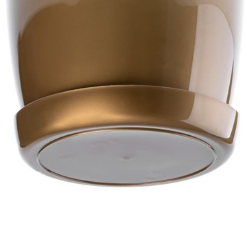 ЦВЕТОЧНЫЙ ГОРШОК, ЦВЕТОЧНАЯ КРЫШКА, ЗОЛОТАЯ ПОДСТАВКА, 18см