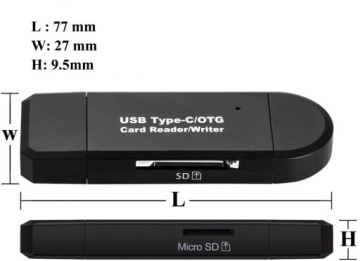 Устройство чтения карт SD 3 в 1 microSD USB C Micro USB 3.0