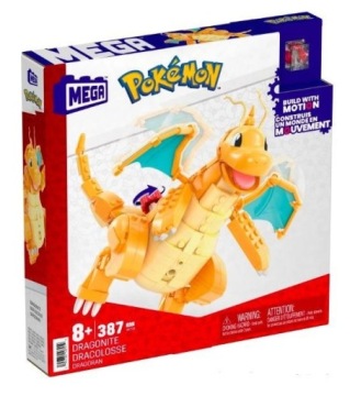 БЛОКИ MEGA CONSTRUX POKEMON DRAGONITE 387 ЭЛЕМЕНТОВ + ПОДАРОЧНАЯ КАРТА