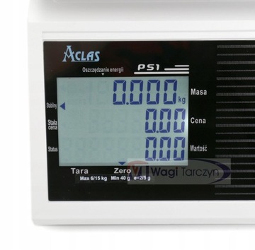 WAGA SKLEPOWA Z LEGALIZACJĄ 15KG /2G GASTRONOMICZNA ELEKTRONICZNA WAGI