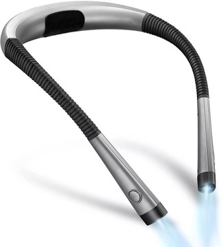 Светодиодный фонарь для чтения на шее, перезаряжаемый через USB