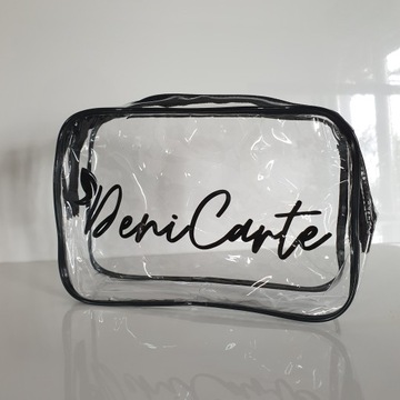 KOSMETYCZKA PRZEŹROCZYSTA POJEMNA PCV WODOODPORNA