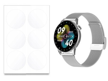 6 X FOLIA HYDROŻELOWA Ø28MM NA ZEGAREK SMARTWATCH