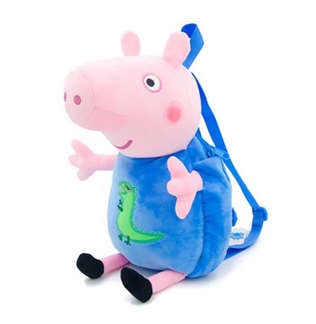 DUŻY PLECAK DLA PRZEDSZKOLAKA ŚWINKA PEPPA DO PRZEDSZKOLA PLUSZAK 3D 30 cm