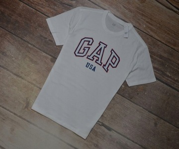 GAP USA ORYGINALNA KOSZULKA PREMIUM WHITE NOWA M