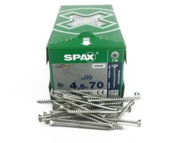 Wkręty Spax 4,5x70 500szt WIROX 4CUT TXTG 3/4 T20