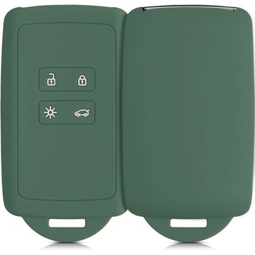 Silikonowe Etui na Kartę Pilot Kluczyk HandsFree Keyless RENAULT Zielony