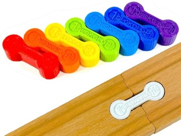 7 szt ŁĄCZNIK torów kolejki drewnianej dopasowany do IKEA LIDL BRI0 BIGJIGS