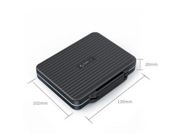 Etui na karty pamięci 6 x SD 18 x microSD Orico PHCD-2-BK-BP pancerne