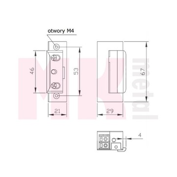 Электрозащелка R4 - замок 12В, память ElektraPlus