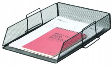 Письменный стол Essential - элегантный металлический ящик, черная сетка