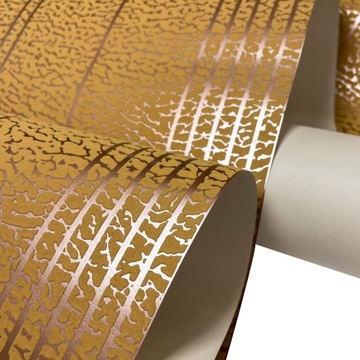 ВИНИЛОВЫЕ ОБОИ, ВЫПУКЛЫЕ, ПЕНА, ТЕКСТУРА, ПОЛОСКИ, СЛАВА, МЕДЬ 137509