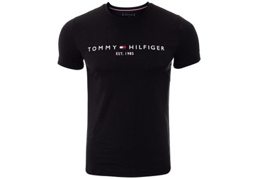 TOMMY HILFIGER KOSZULKA T-SHIRT CORE TOMMY LOGO TEE BLACK r.XL