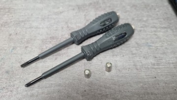 Тестер напряжения, светодиодная отвертка, набор из 2 плоских отверток Phillips